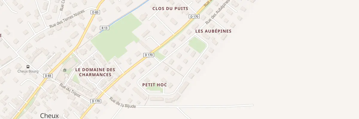 Plan du 3 Rue des Aubépines à Thue et Mue