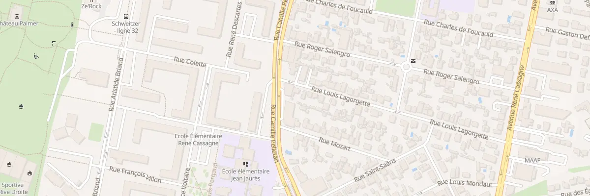 Plan du 3 Rue Louis Lagorgette à Cenon