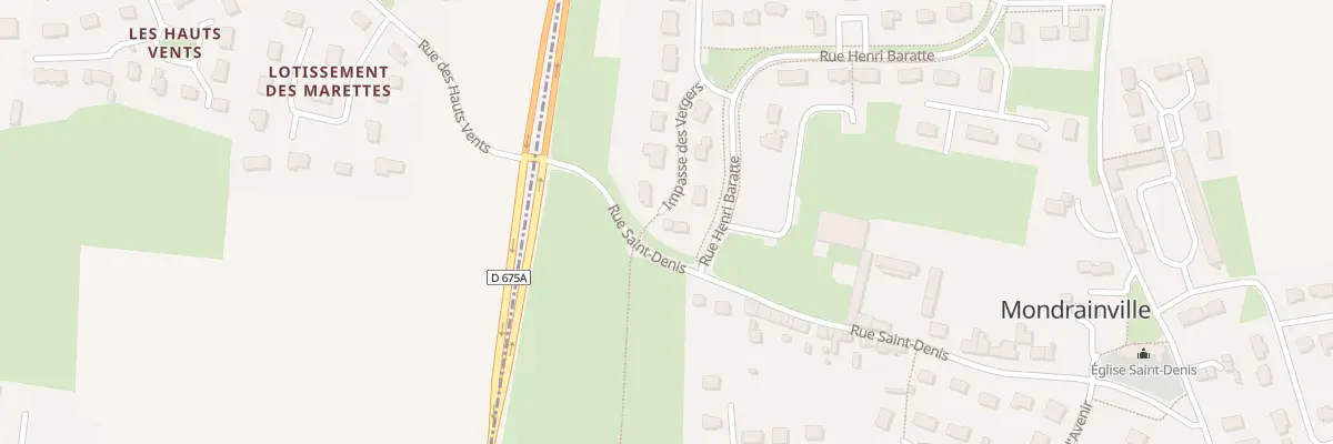 Plan du 7 Imp des Vergers à Mondrainville