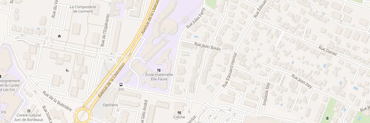 Plan du 12 Rue Jules Ferry à Lormont