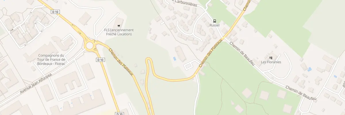 Plan du 33B Che des Plateaux à Floirac
