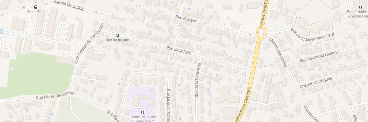 Plan du 33 Rue de la Paix à Cenon