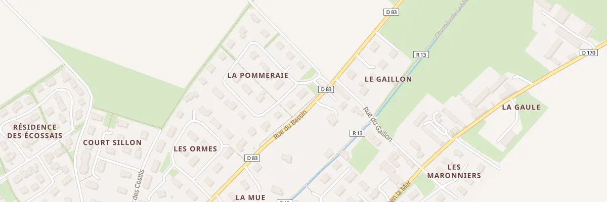 Plan du 35 Rue de la Pommeraie à Thue et Mue