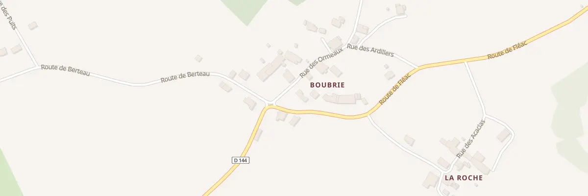 Plan du 44 Rte de Fléac à Avy