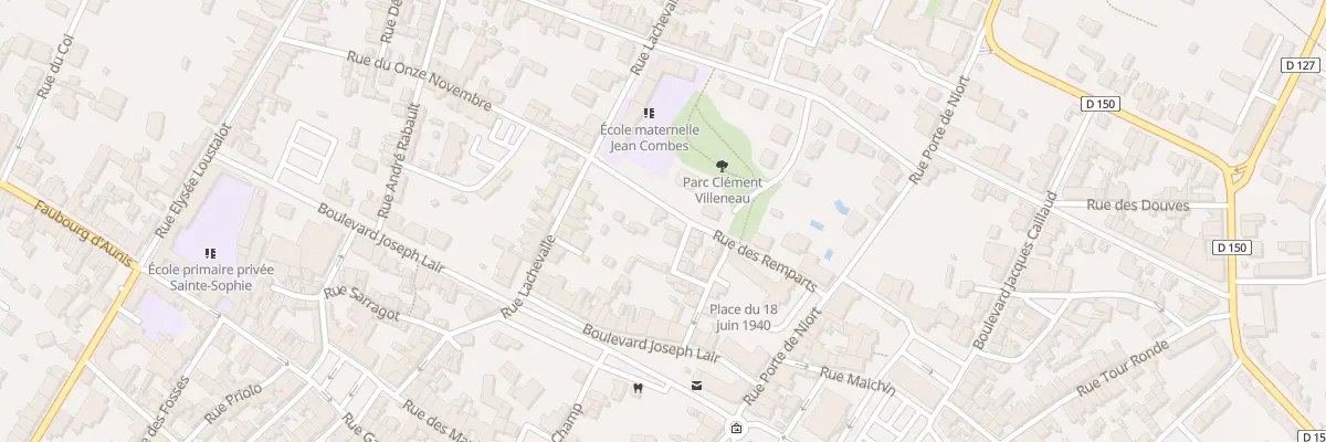 Plan du 11 Rue des Remparts à Saint-Jean-d’Angély