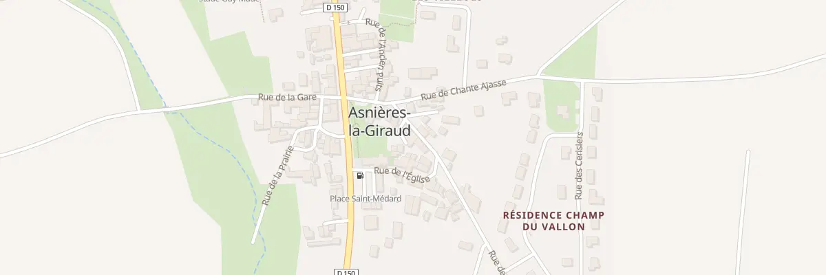 Plan du 10 Rue de la Tranche à Asnières-la-Giraud