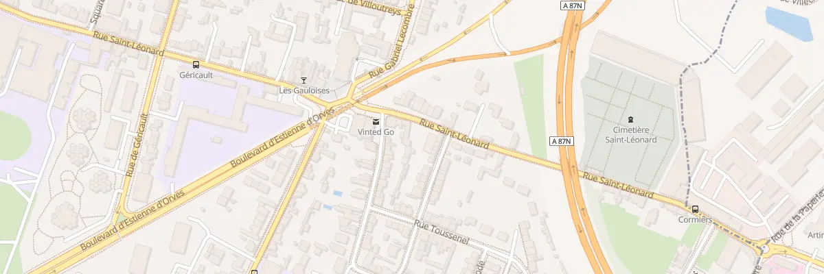 Plan du 380 Rue St Leonard à Angers