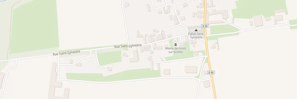 Plan du 13 Rue Saint-Sylvestre à Ponts sur Seulles