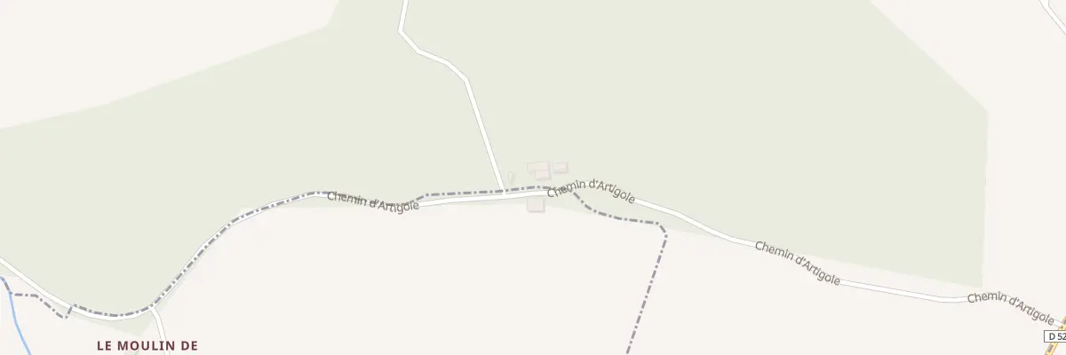 Plan du 5000F Artigole à Sarraziet