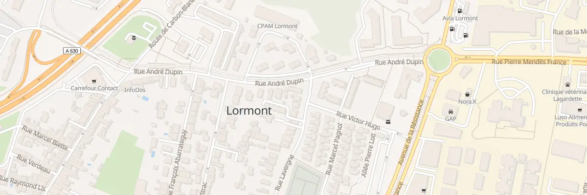 Plan du 114 Rue Lavergne à Lormont