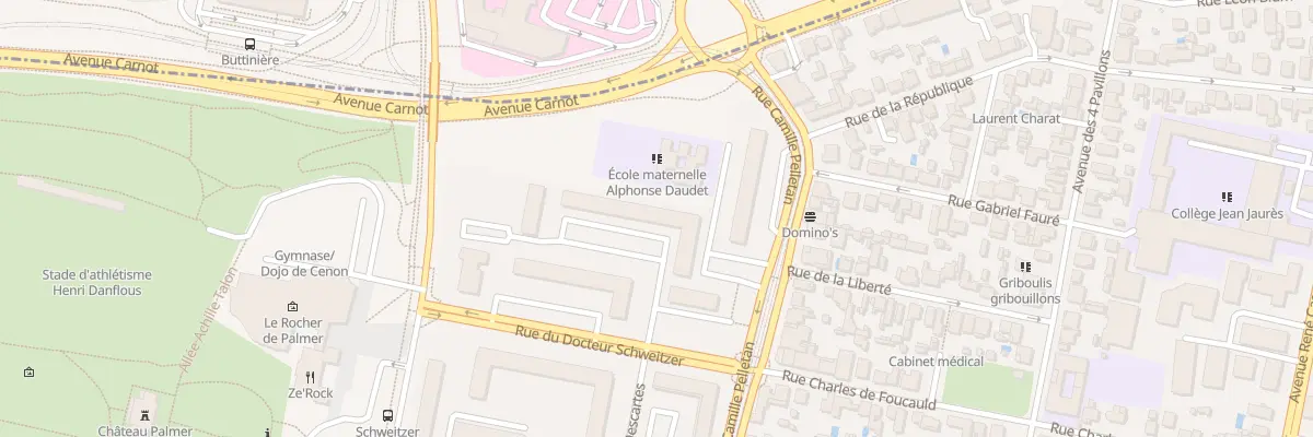 Plan du 21 Rue du Doc Schweitzer à Cenon