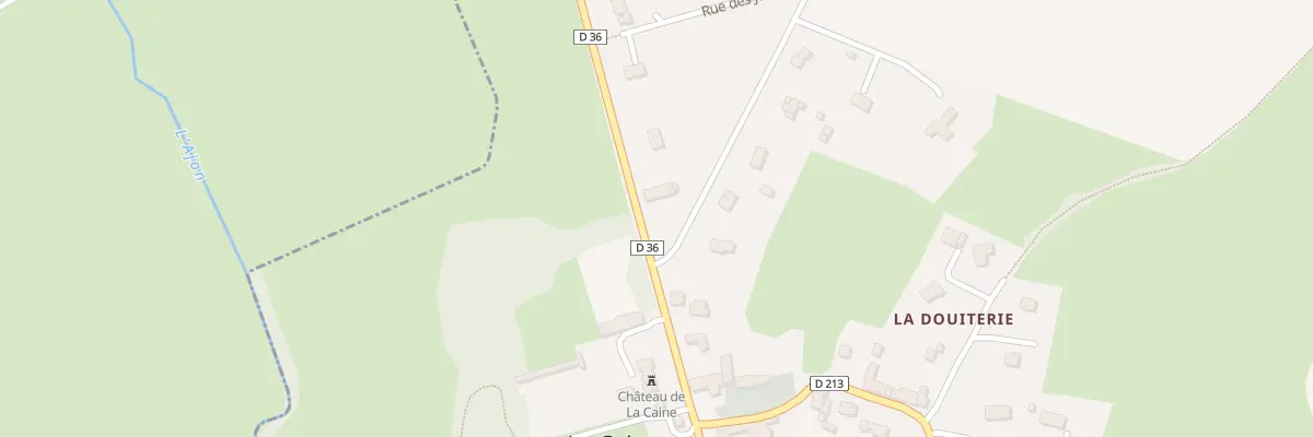 Plan du 12 Rue du Château à La Caine