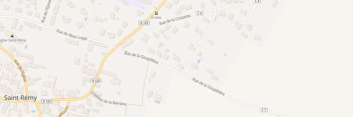 Plan du 9 Rue de la Goupilliere à Saint-Rémy