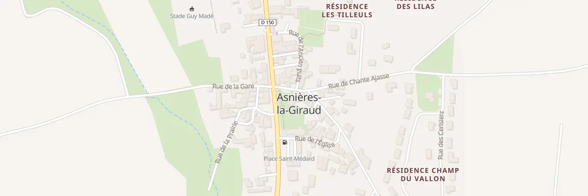 Plan du 2 Rue de la Tranche à Asnières-la-Giraud