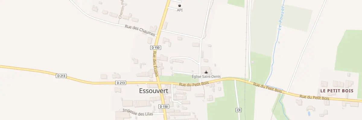 Plan du 8 Rue des Ecoles à Essouvert