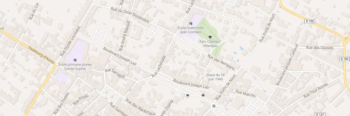 Plan du 28B Rue Lachevalle à Saint-Jean-d’Angély