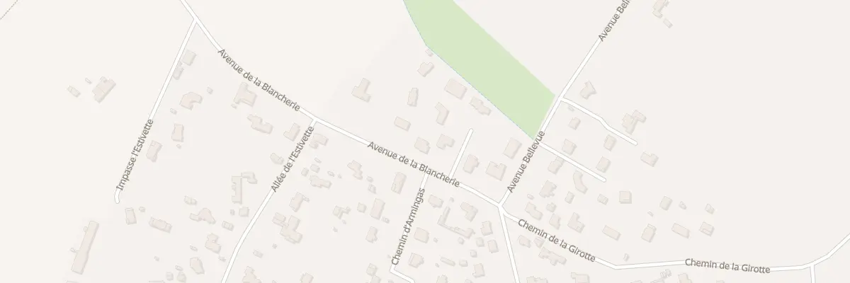 Plan du 18 Av de la Blancherie à La Brède