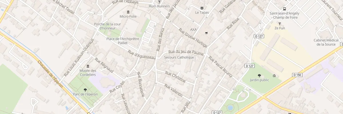 Plan du 14 Rue du Jeu de Paume à Saint-Jean-d’Angély