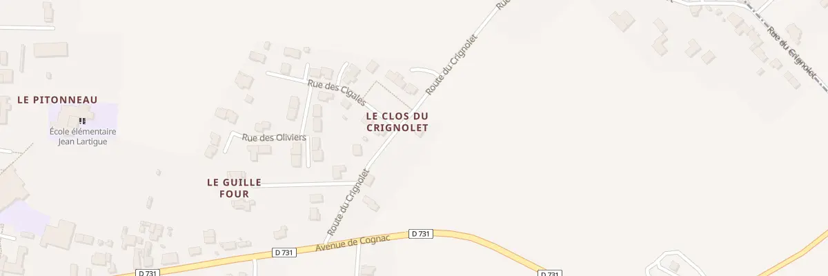 Plan du 5045C Le Petit Fief du Crignalet à Saint-Hilaire-de-Villefranche