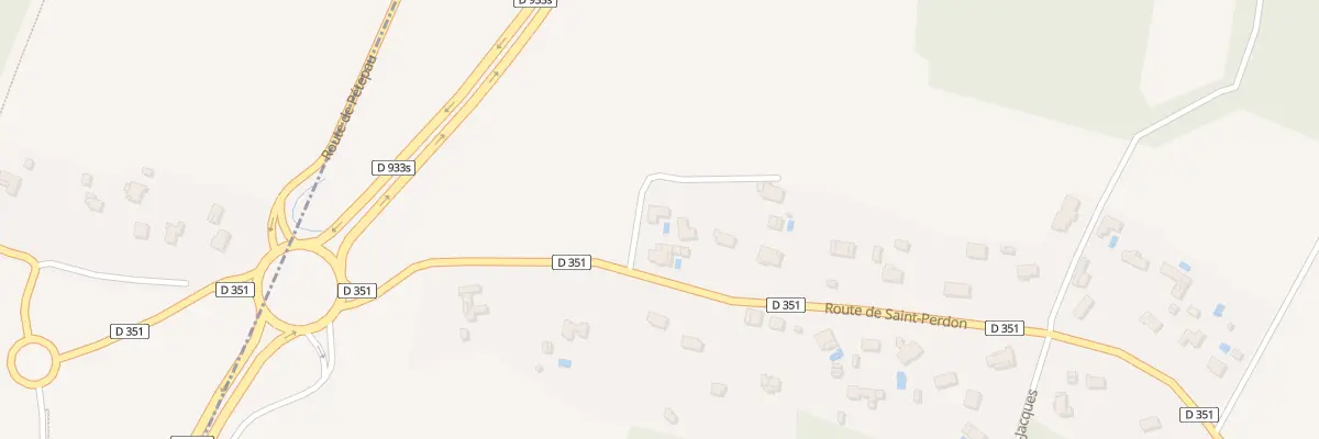 Plan du 6 Rte de Saint Perdon à Benquet