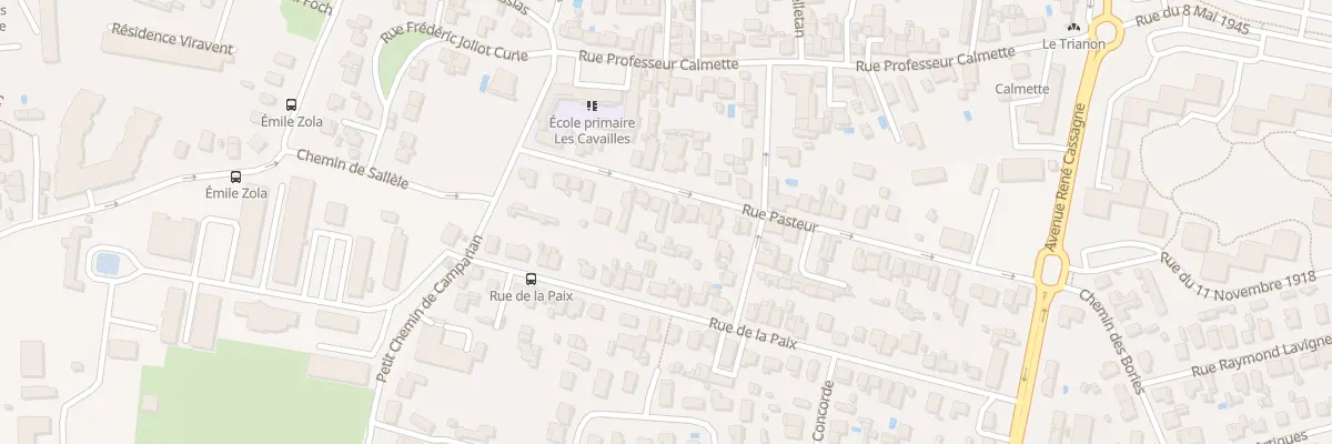 Plan du 17 Rue Pasteur à Cenon