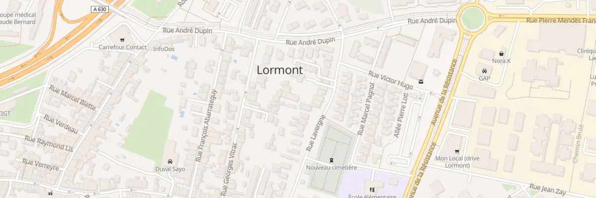 Plan du 98 Rue Lavergne à Lormont