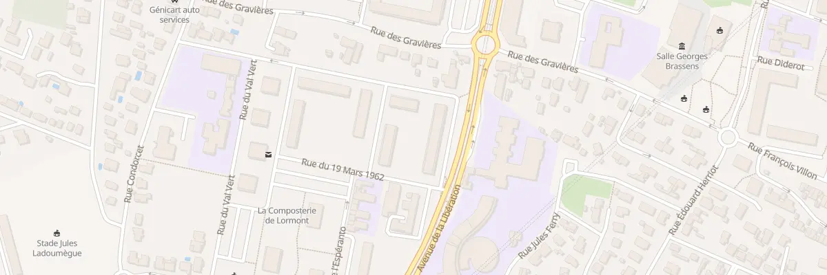 Plan du 9001 Rue l’Hermitage Ste Catherine à Lormont