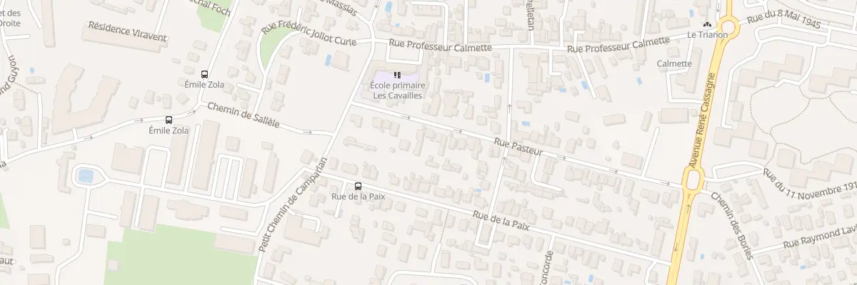 Plan du 13 Rue Pasteur à Cenon