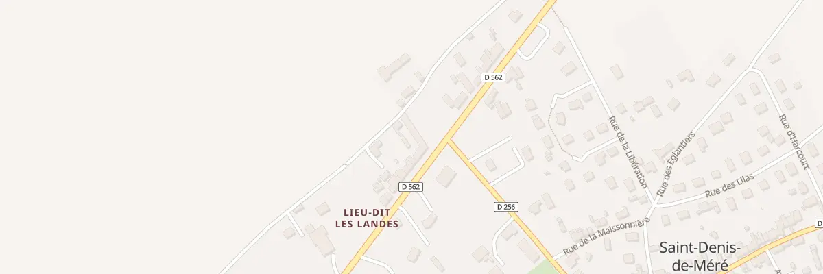 Plan du 25 Les Landes à Saint-Denis-de-Méré