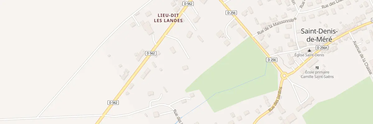 Plan du 12 Les Landes à Saint-Denis-de-Méré