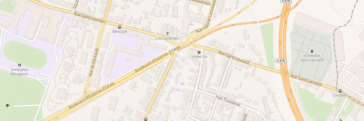 Plan du 1 Rue Jean Jaurès à Angers