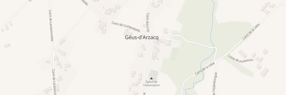 Plan du 2 Rte de l’Eglise à Géus-d’Arzacq