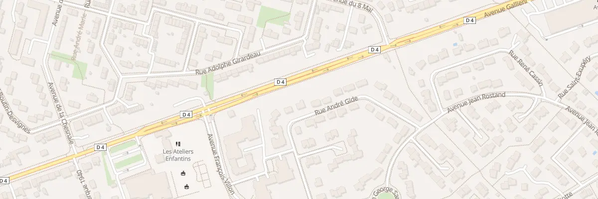 Plan du 9 Rue André Gide aux Ponts-de-Cé