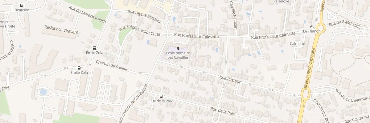 Plan du 8 Rue Pasteur à Cenon