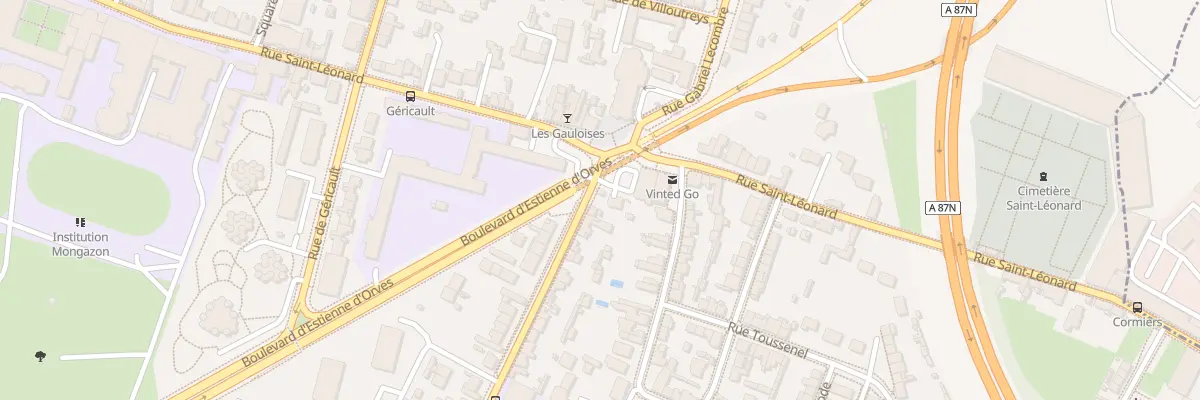 Plan du 5 Rue Jean Jaurès à Angers