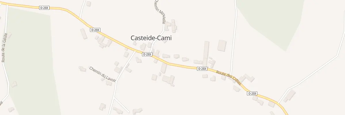 Plan du 1614 Rte des Cretes D 233 à Casteide-Cami