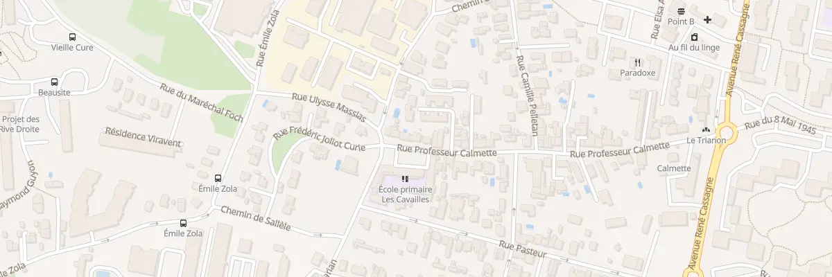 Plan du 6 Rue Professeur Calmette à Cenon