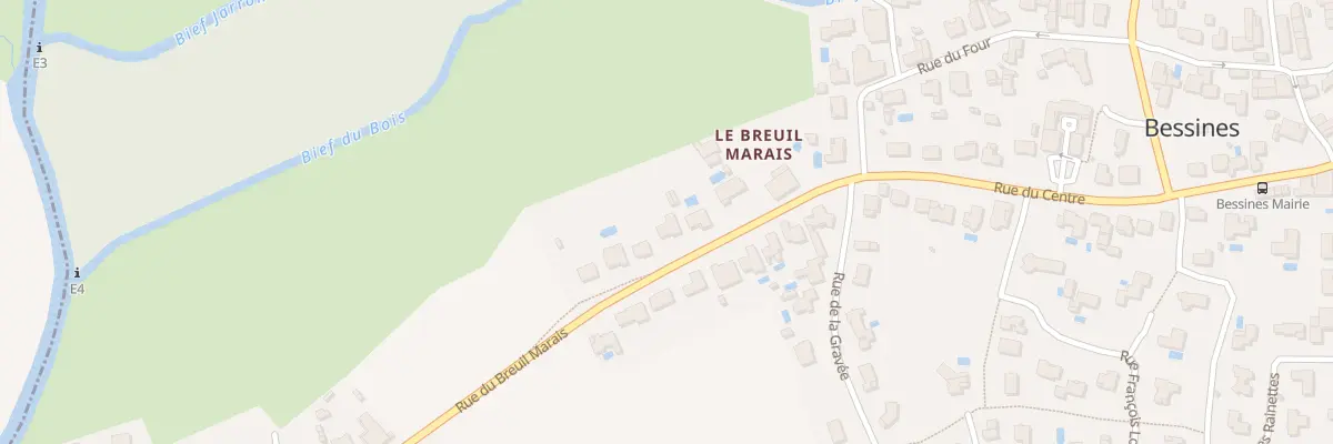 Plan du 12 Rue du Breuil Marais à Bessines
