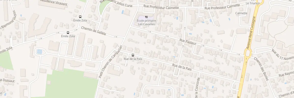 Plan du 12 Rue de la Paix à Cenon