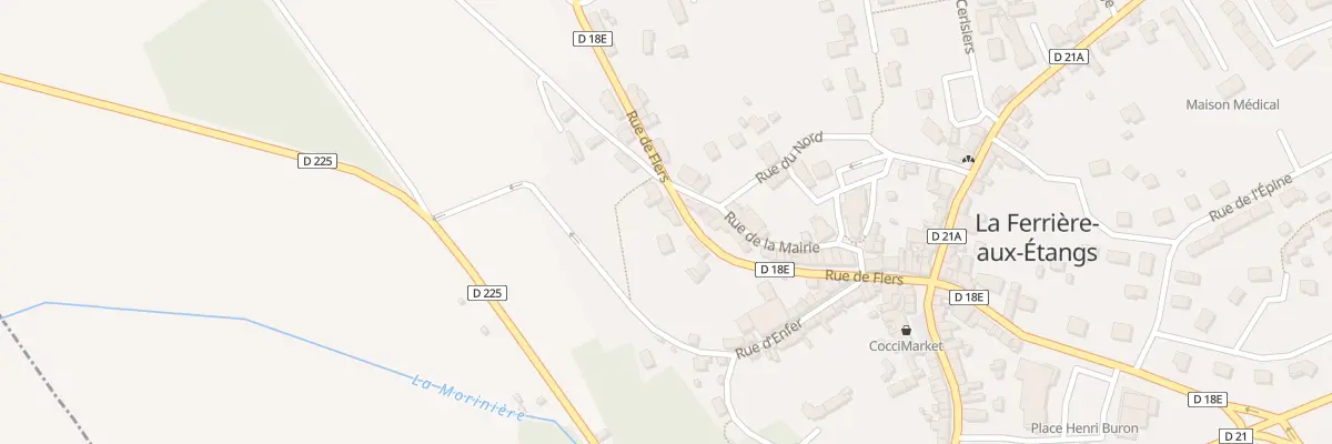 Plan du 25 Rue de Flers à La Ferrière-aux-Étangs