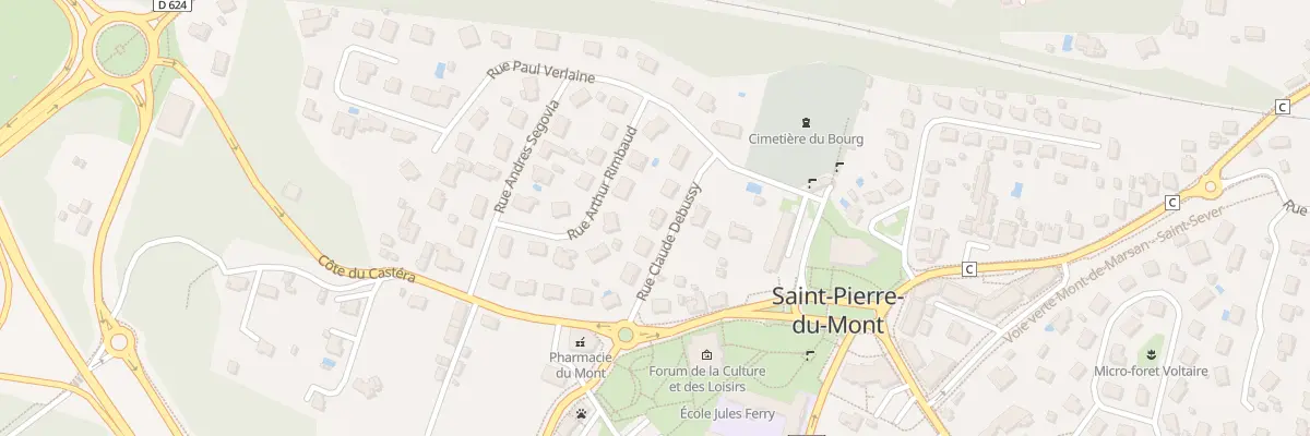 Plan du 7 Rue Claude Debussy à Saint-Pierre-du-Mont