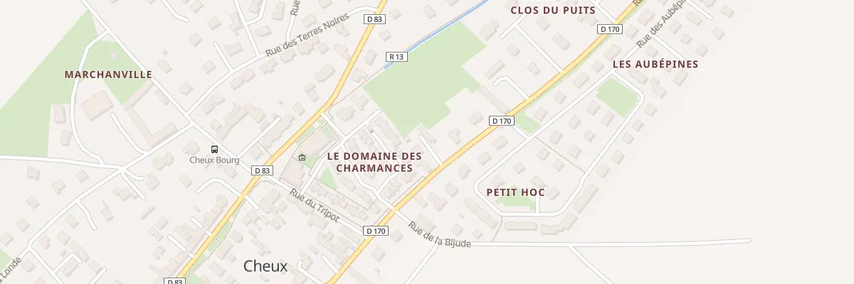Plan du 70 Rue de Caen la Mer à Thue et Mue