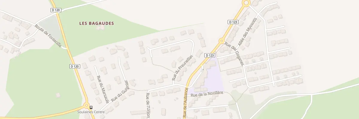Plan du 3 Rue du Preunellier à Soulaines-sur-Aubance