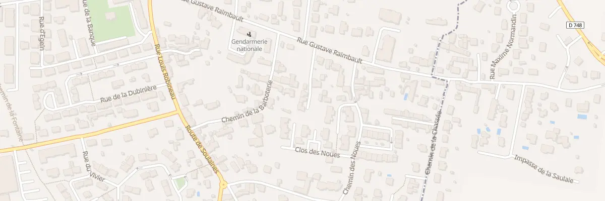 Plan du 6405 Rue Gustave Raimbault à Mûrs-Erigné