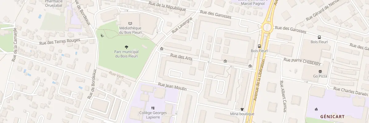 Plan du 6 Rue des Arts à Lormont