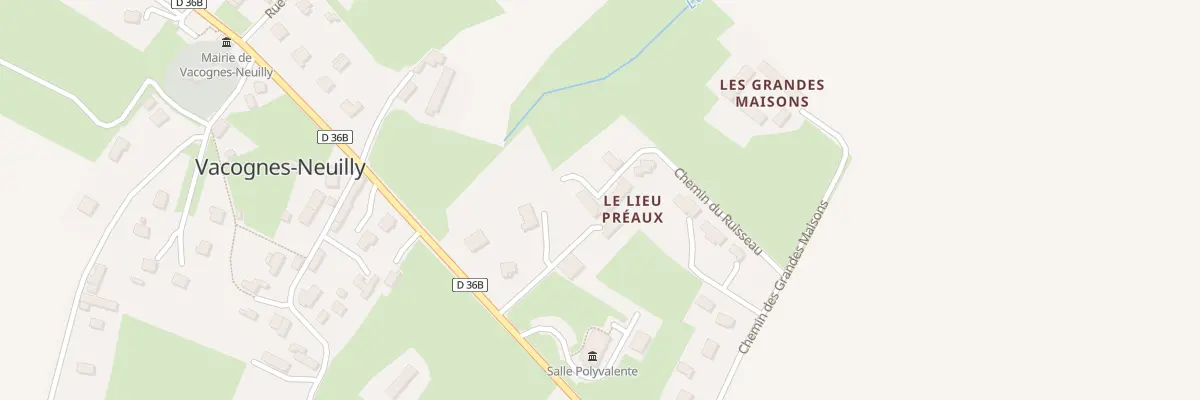 Plan du 1B Che du Ruisseau à Vacognes-Neuilly