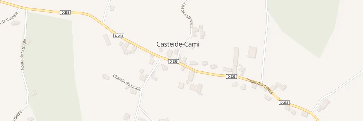 Plan de Rte des Cretes / D 233 à Casteide-Cami