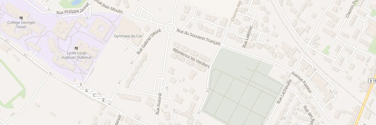 Plan du 21J Che des Protestants à Saint-Jean-d’Angély