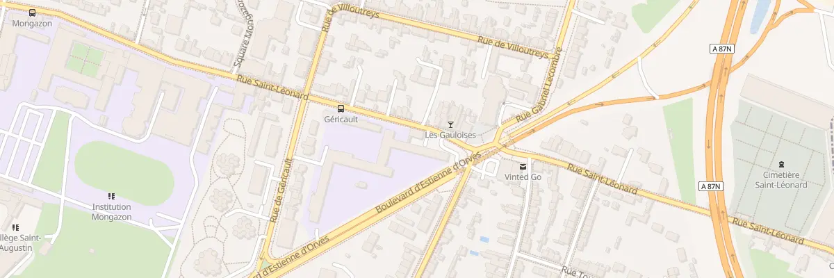 Plan du 346 Rue St Leonard à Angers