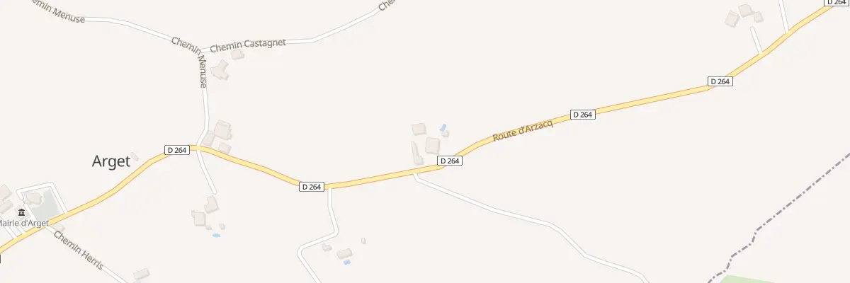 Plan du 543 Rte d’Arzacq à Arget
